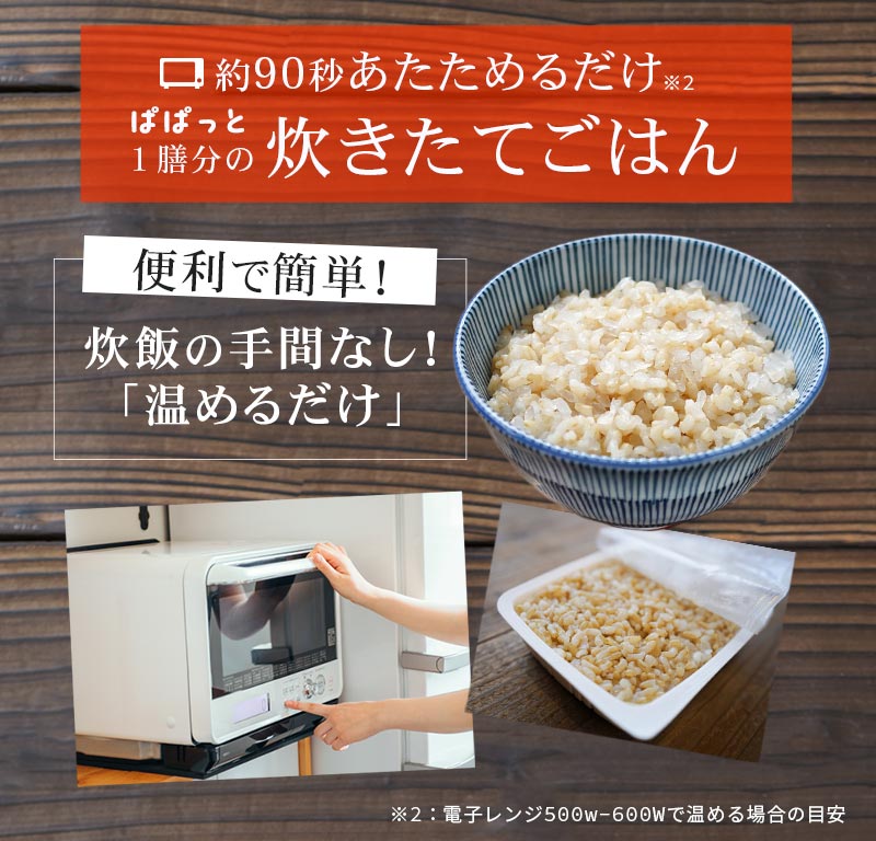 約90秒あたためるだけでたきたてごはん