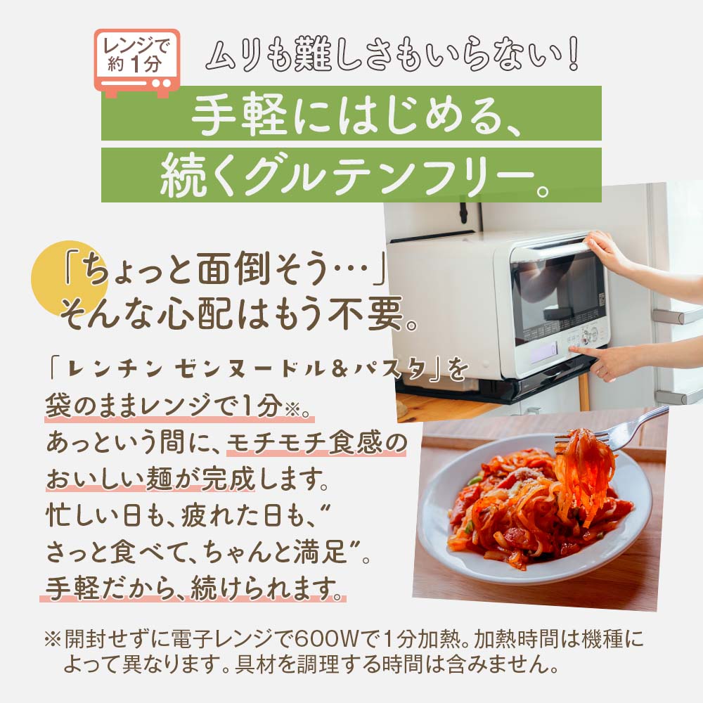 レンジで1分。ムリも難しさもいらない。手軽に始める、続くグルテンフリー